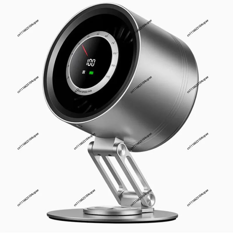 Portable Folding Metal Desktop Fan – USB Rechargeable, 12Hr Battery Desktop Fan Axl