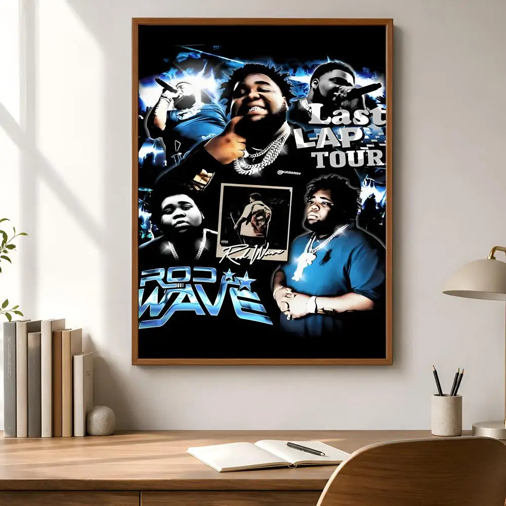 Hip Hop Music Wall Poster Stickers – HD Waterproof PVC Décor Wall Poster Sticker Axl