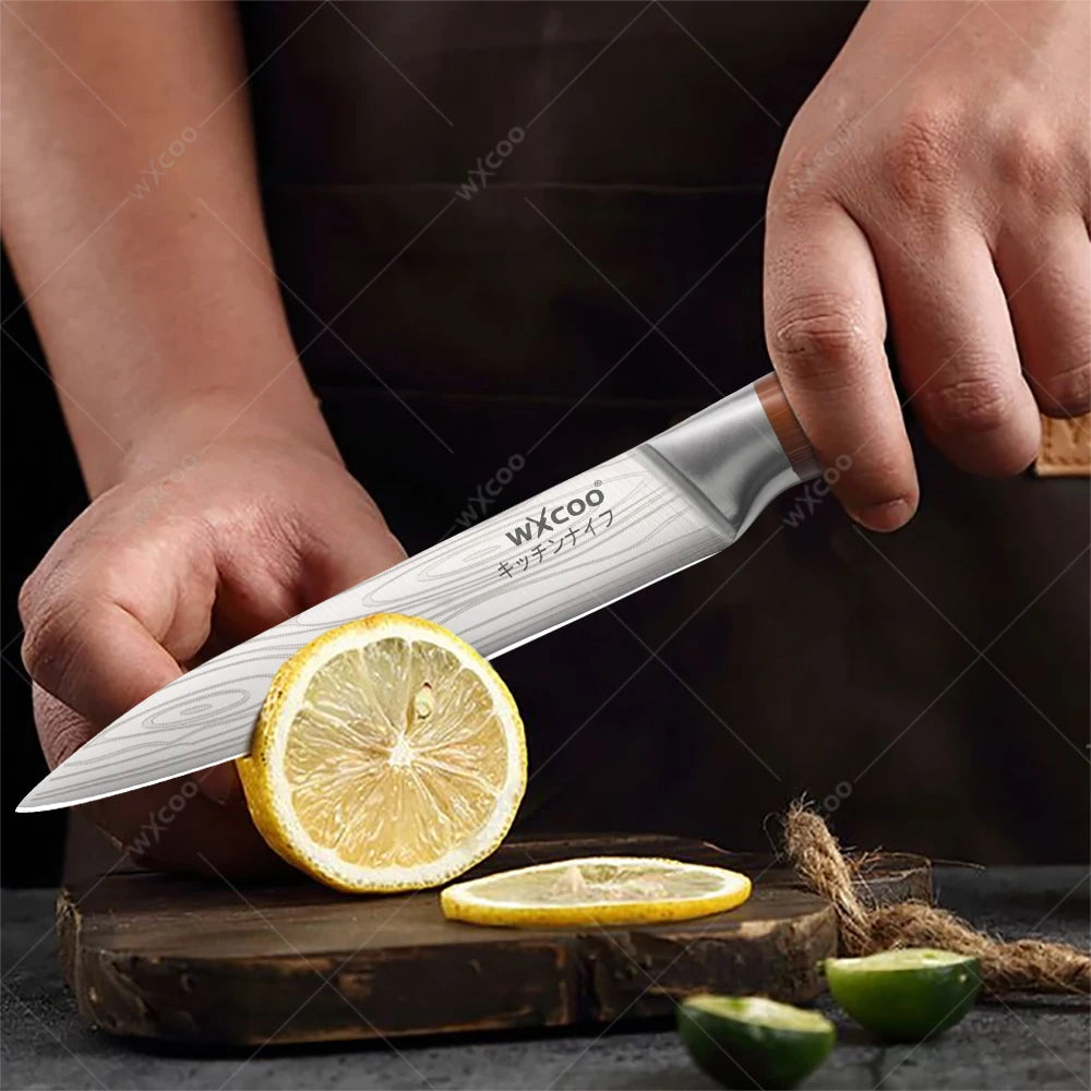 WXCOO Professional Chef Knife Set – Sharp Stainless Steel Kitchen Kitchen Knife Set Axl