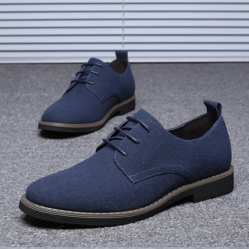 Men's British Oxford Dress Shoes – Waterproof Lace-Up Leather Oxford Dress Shoes Axl