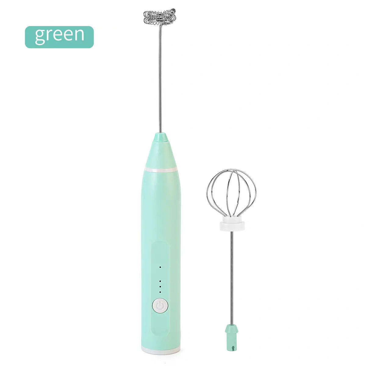 Mini Handheld Milk Frother Wand – USB Rechargeable Mixer Milk Frother Wand Axl Green