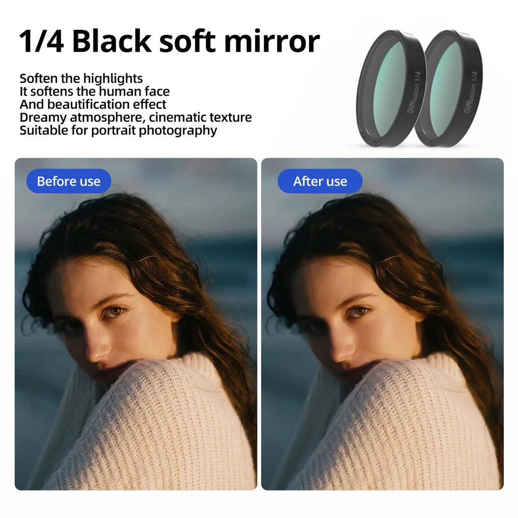 DJI Osmo Action 3/4/5 Lens Filters – CPL ND8 ND16 ND32 NDPL Action Camera Filters Axl