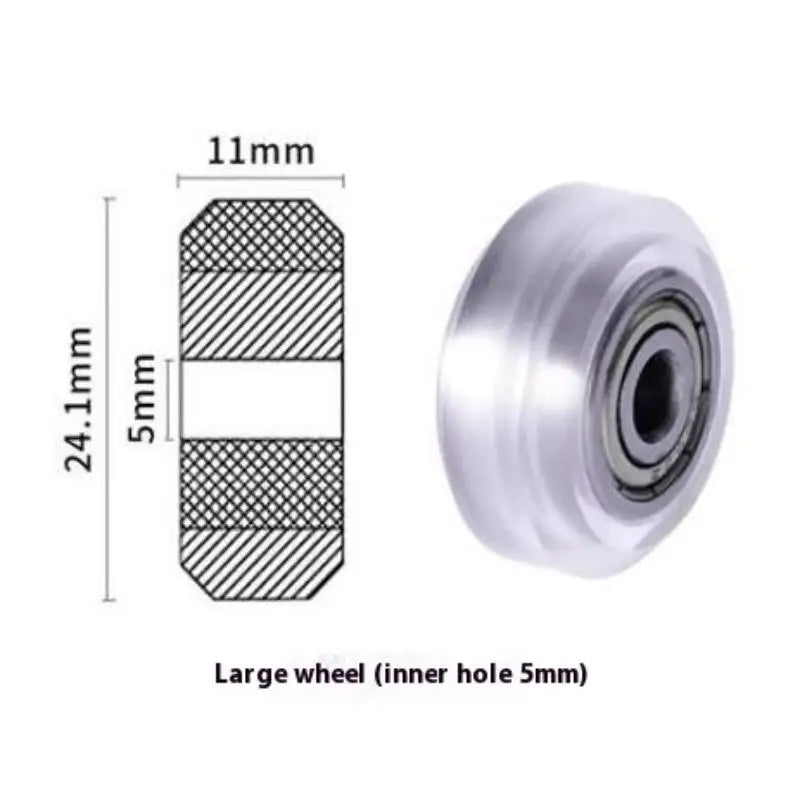 POM V-Slot Idler Pulley Wheel with Bearing for 3D Printer 3D Printer Pulley Axl A4