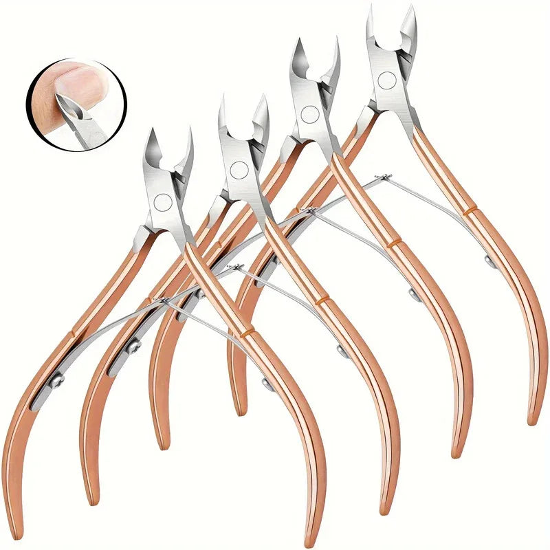 Stainless Steel Cuticle Clipper & Trimmer – Sharp Pedicure Tool Cuticle Clipper Axl