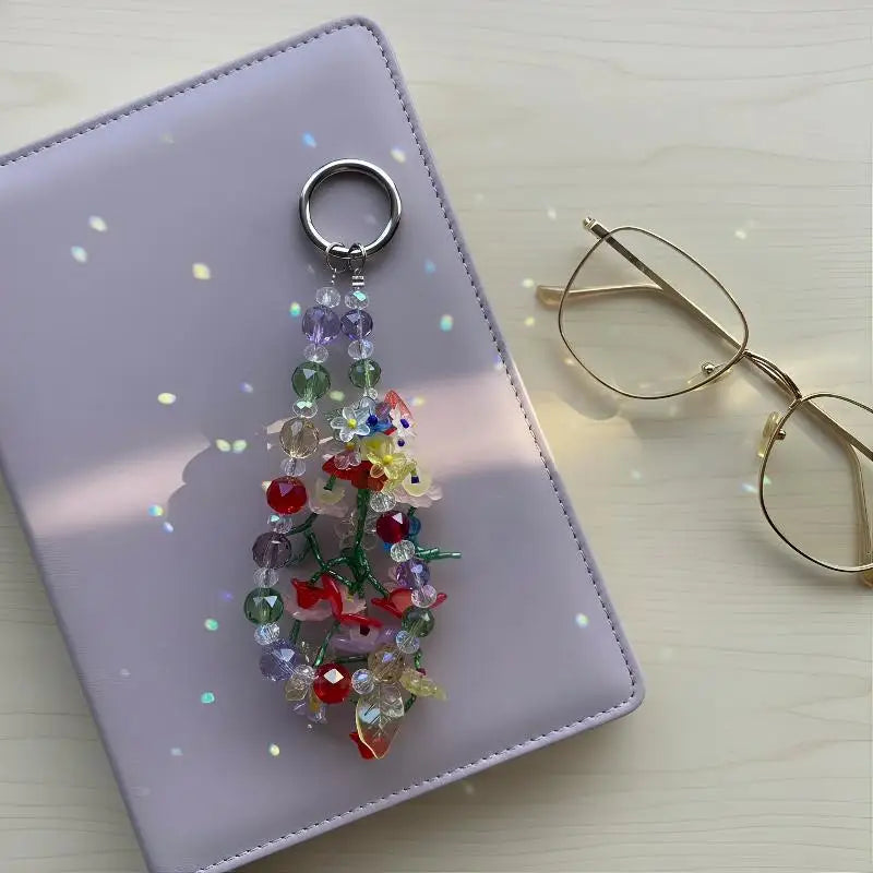 Colorful Beaded Phone Strap – Handcrafted Bag & Key Chain Beaded Phone Strap Axl