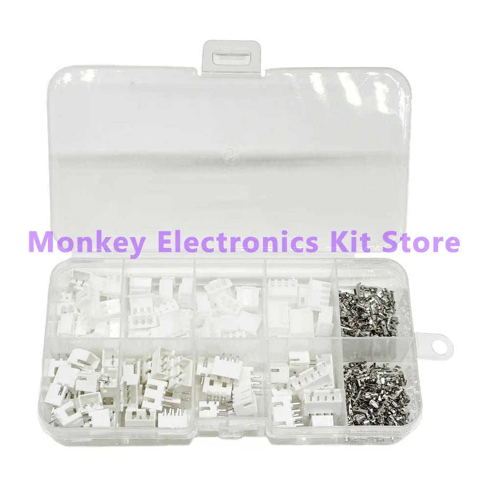 250 PCS JST PH 2.0mm & XH 2.54mm Connector Kit – Wire Terminals Wire Connector Kit Axl