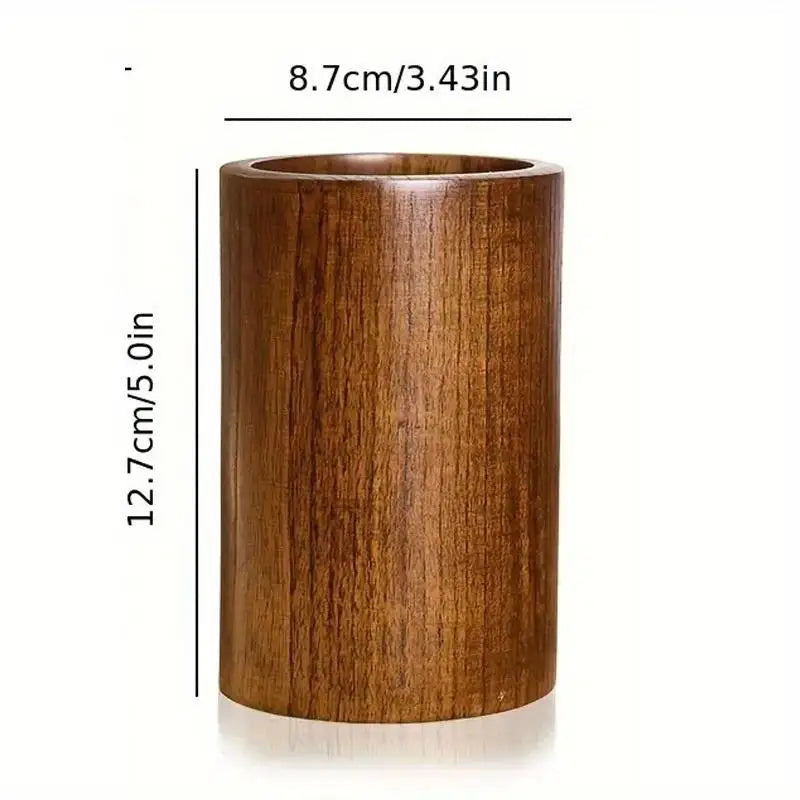 Wooden Chopstick Holder & Pen Storage Organizer – 13×9cm Utensil Holder Axl