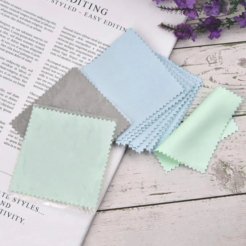 100 Pcs Jewelry Polishing Cloths – Silver, Gold & Metal 8x8cm Jewelry Polishing Cloth Axl