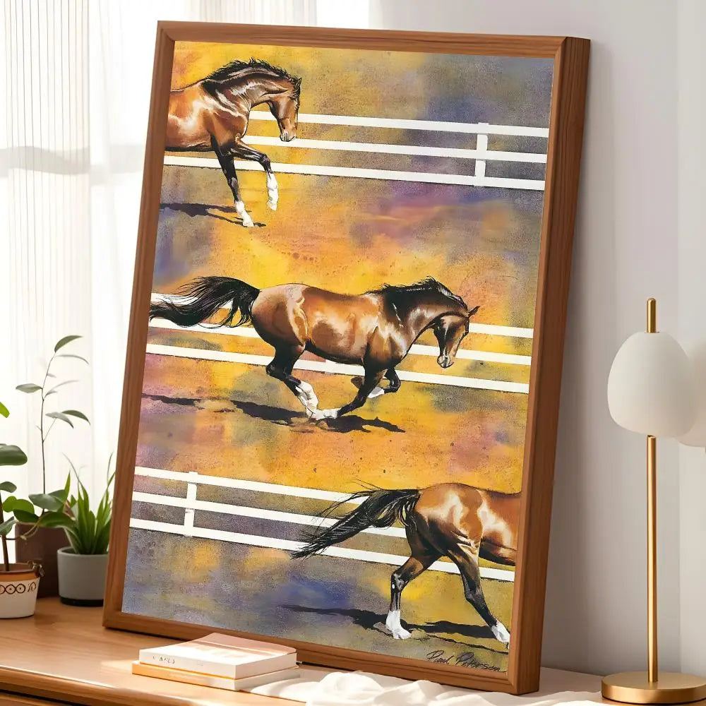 Horse Wall Art Poster – Self-Stick HD Waterproof Décor Wall Art Poster Axl