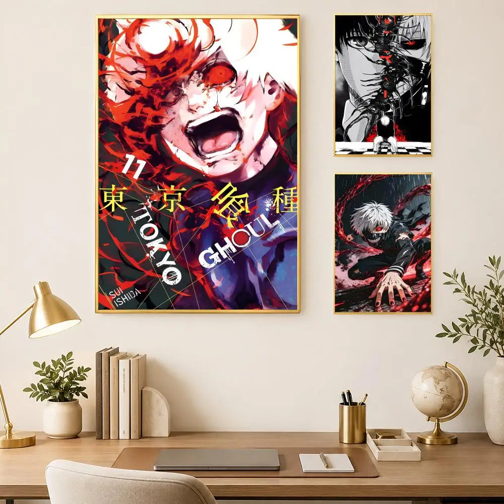 Tokyo Ghoul Anime Wall Poster – Self-Stick HD Waterproof Decor Anime Wall Poster Axl