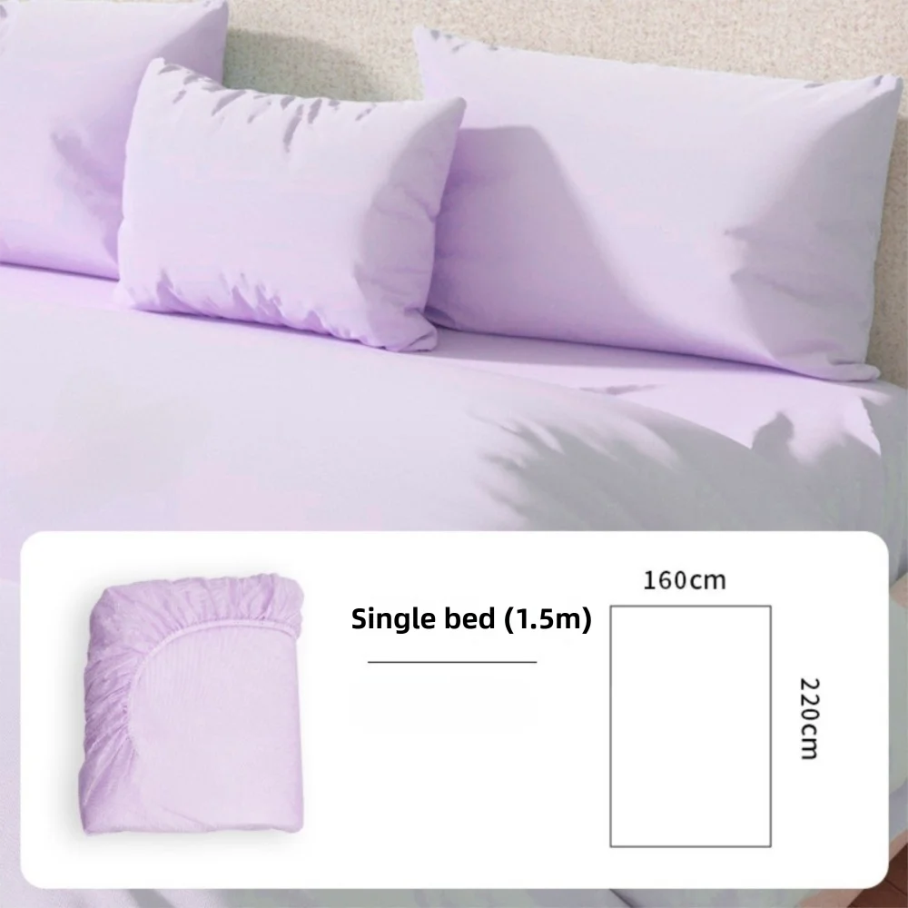 Disposable Non-Woven Fitted Sheet – Elastic Bed Cover Single & Double Disposable Fitted Sheet Axl Purple single beds