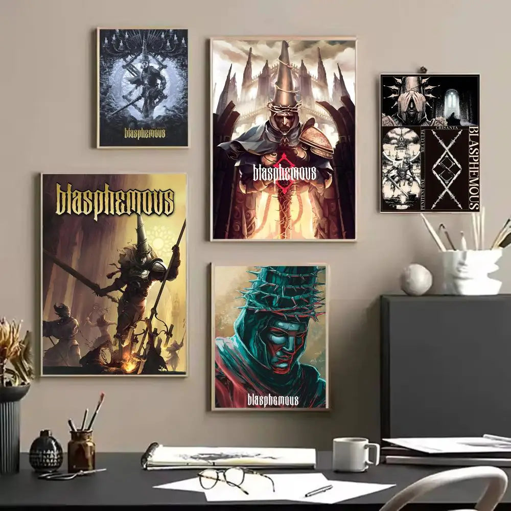 Blasphemous Game Canvas Wall Art – Unframed Poster Home Decor Canvas Wall Art Axl