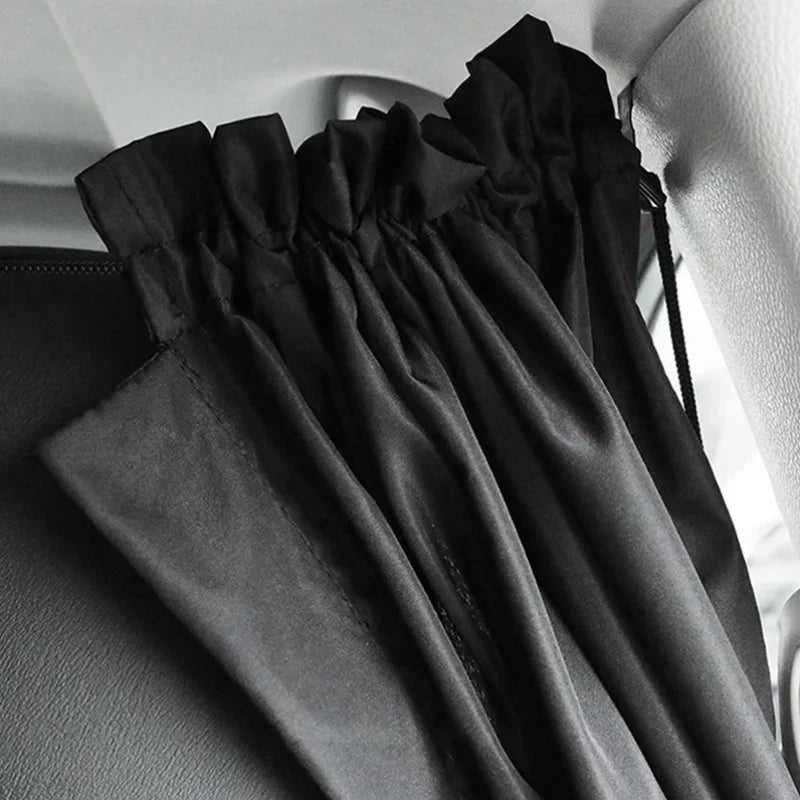 Taxi Car Privacy Partition Curtain & Sun Shade Set – 2 Pcs Car Partition Curtain Axl