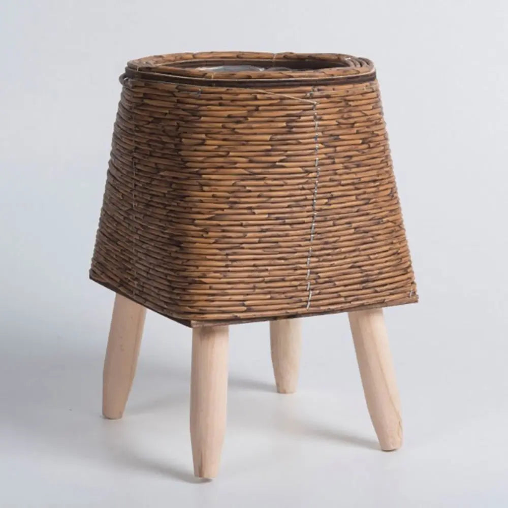 Rattan Woven Flower Pot with Removable Legs | Nordic Plant Stand Woven Plant Stand Axl 180
