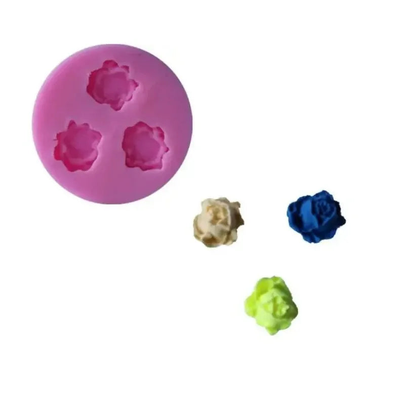3D Rose Silicone Mold – Fondant, Chocolate & Cake Decorating Silicone Baking Mold Axl