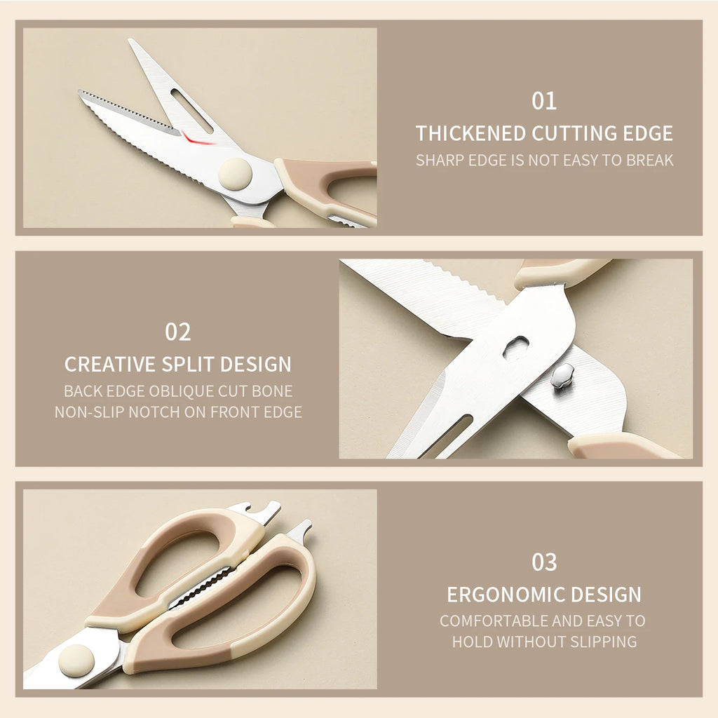 Magnetic Kitchen Scissors – Stainless Steel Multi-Function Kitchen Scissors Axl
