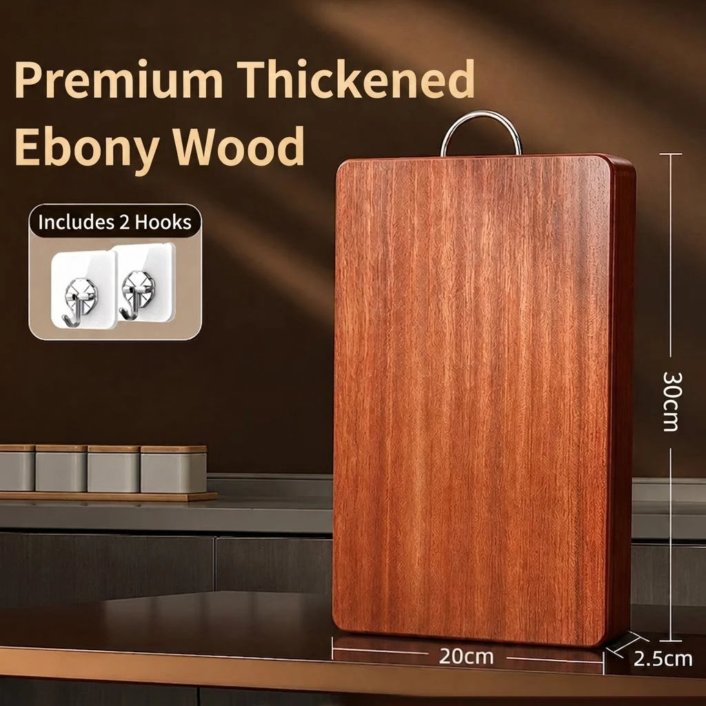 PLYS Ebony Wood Double-Sided Anti-Slip Cutting Board Wooden Cutting Board Axl Wooden 30cm