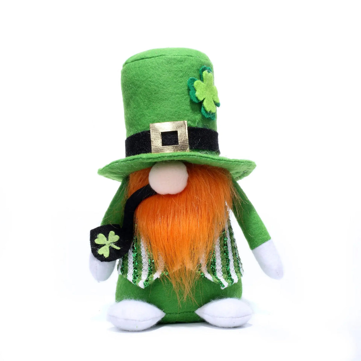 St. Patrick's Day Faceless Doll Ornament – Green Top Hat Holiday Ornament Axl Style B-1pc