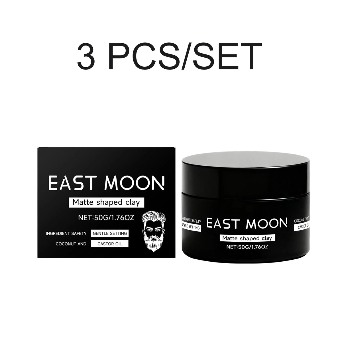 Men's Matte Hair Styling Clay – Strong Hold & Natural Finish 50g Hair Styling Clay Axl 3 PCS