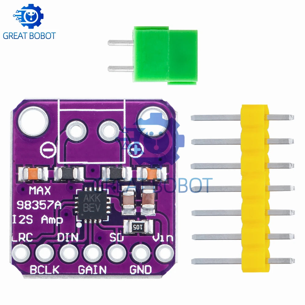 MAX98357 3W Class D I2S DAC Amplifier Breakout Board Amplifier Breakout Board Axl