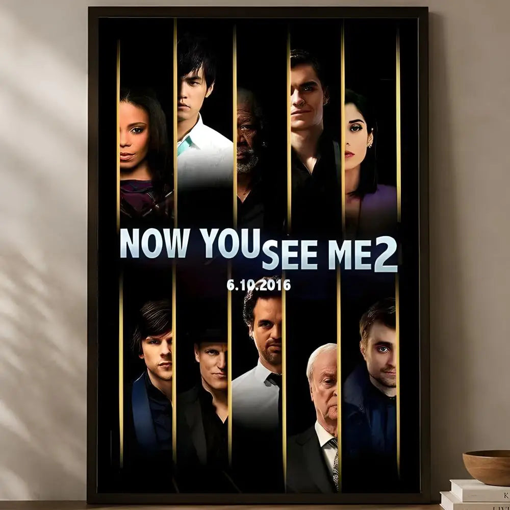 Now You See Me Movie Poster – Self-Stick HD PVC Wall Art Movie Wall Poster Axl White15 15X20cmNoframe