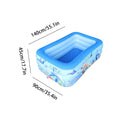 Inflatable Rectangle Kiddie Pool 55x35x17" – Backyard Summer Inflatable Kiddie Pool Axl As show