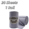 20-Sheet Reusable Microfiber Cleaning Roll | Washable Kitchen Towel Reusable Cleaning Roll Axl 20 Sheets 1 Roll
