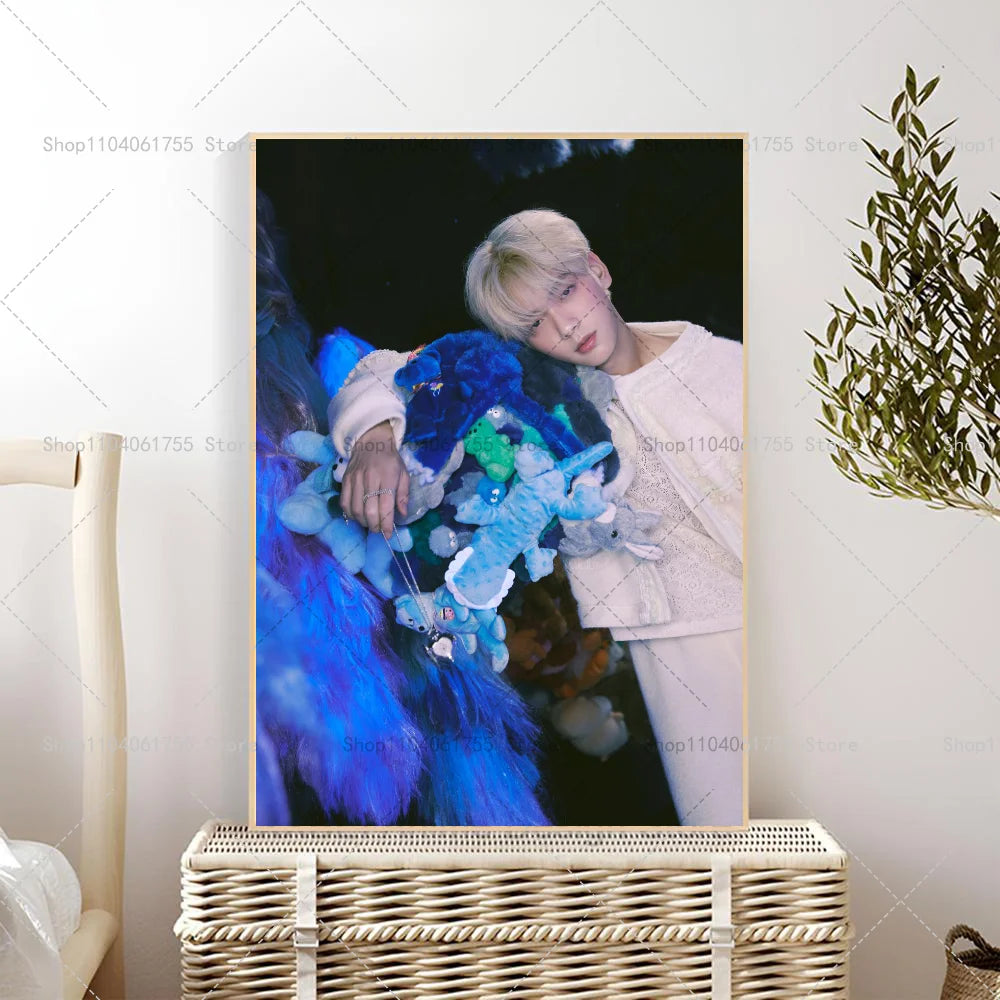 TXT Soobin Kpop Poster – Waterproof Self-Adhesive Wall Sticker Wall Art Poster Axl z10 21x30cm No Frame