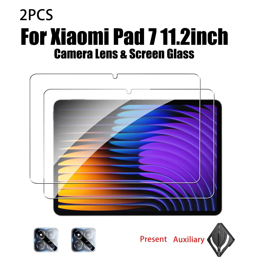 2-Pack Tempered Glass Screen Protector for Xiaomi Pad 7 Pro 6 6s Tablet Screen Protector Axl 2PCS PAD7 11.2