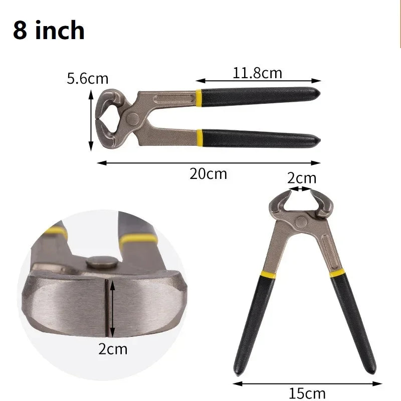 Walnut Pliers 6/7/8" – Nail Pulling, Wire Tie & Cutting Tool Woodworking Pliers Axl
