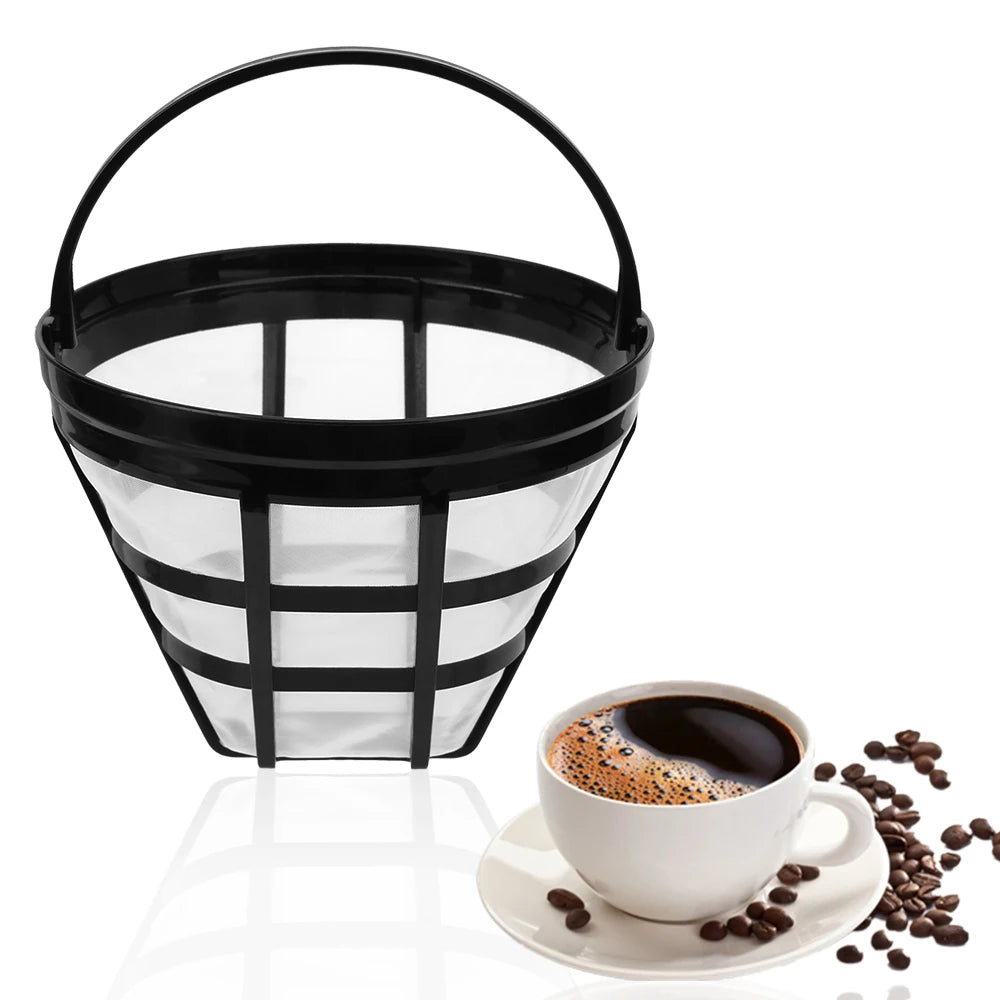 Reusable Basket Coffee Filter – Nylon Mesh Strainer for Drip Makers Coffee Filter Axl