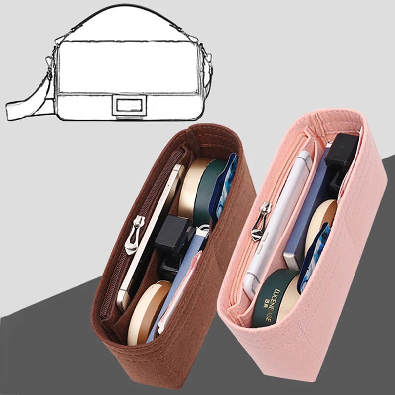 Felt Bag Organizer Insert – Multi-Pocket Handbag Liner Bag Organizer Insert Axl