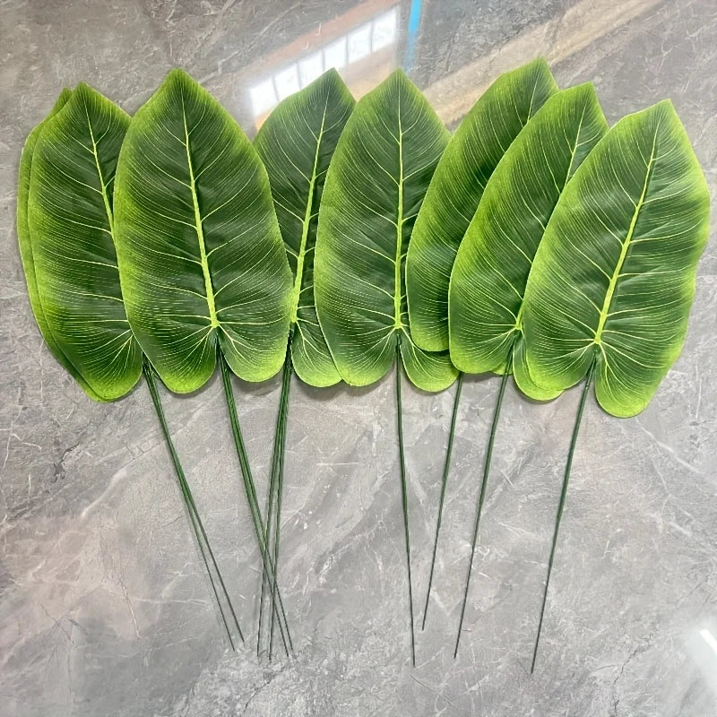 Realistic Artificial Banana Leaf Palm Branches | Fabric Decor Artificial Leaf Branches Axl