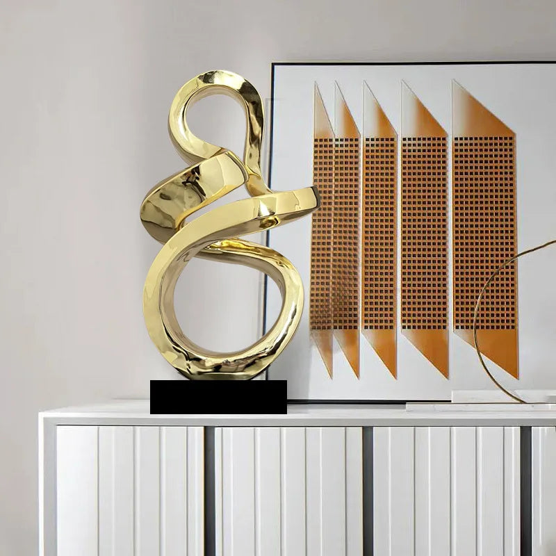 Modern Resin Figurine – Luxury Living Room & Hall Décor Ornament Decorative Figurine Axl