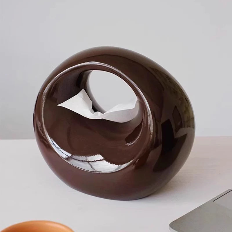 Modern Resin Tissue Box – Desktop Napkin Holder for Home Décor Tissue Box Holder Axl