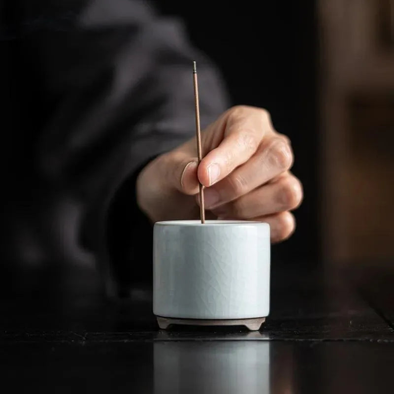 Vintage Ceramic Backflow Incense Burner – Zen Stick Holder Incense Burner Axl
