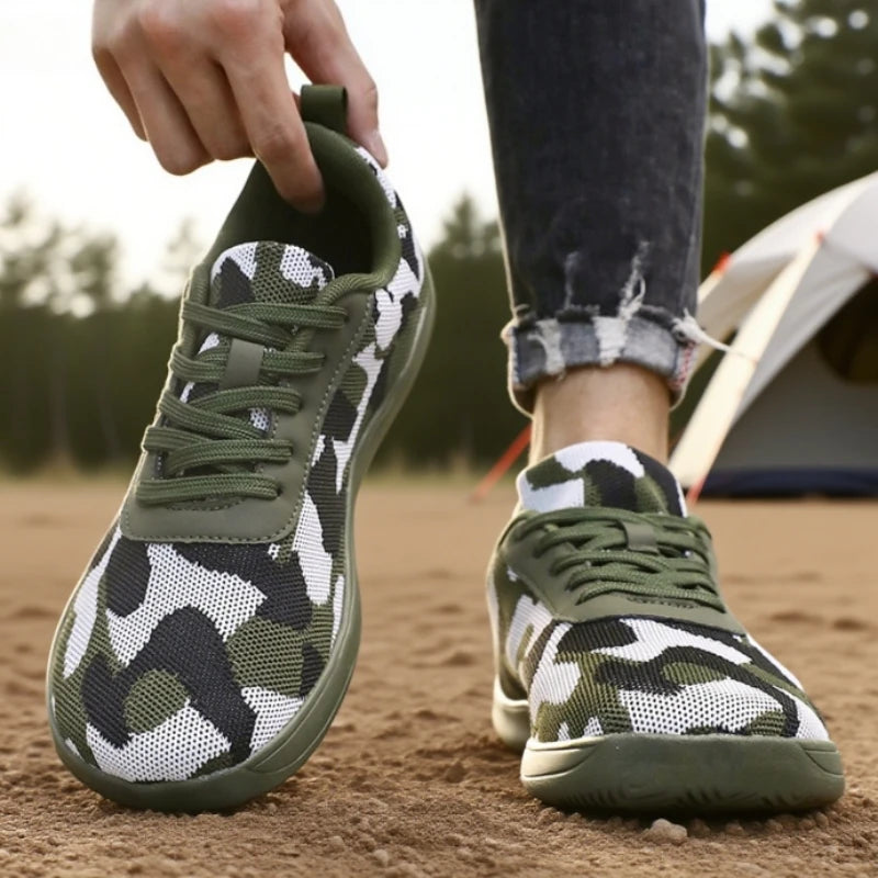 ZULIWAGN Wide Toe Camo Men's Breathable Running Sneakers Athletic Sneakers Axl