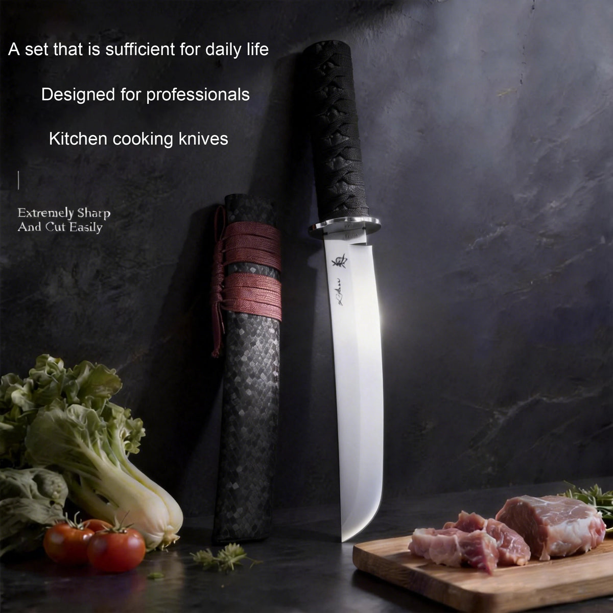 Professional Japanese Kitchen Knife – High-Hardness Steel Blade Kitchen Chef Knife Axl