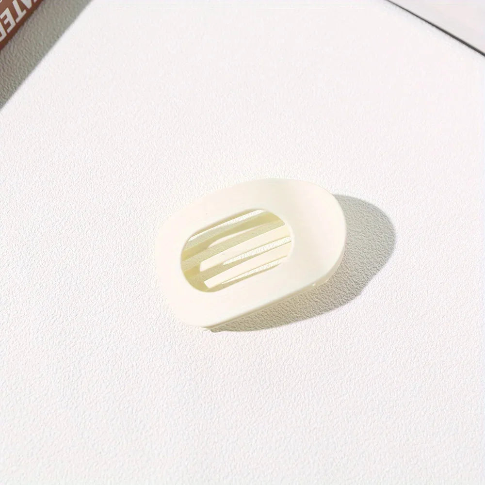 Flat Round Hair Clips Curved Grip – All Hair Types, Set of 4 Hair Clips Axl