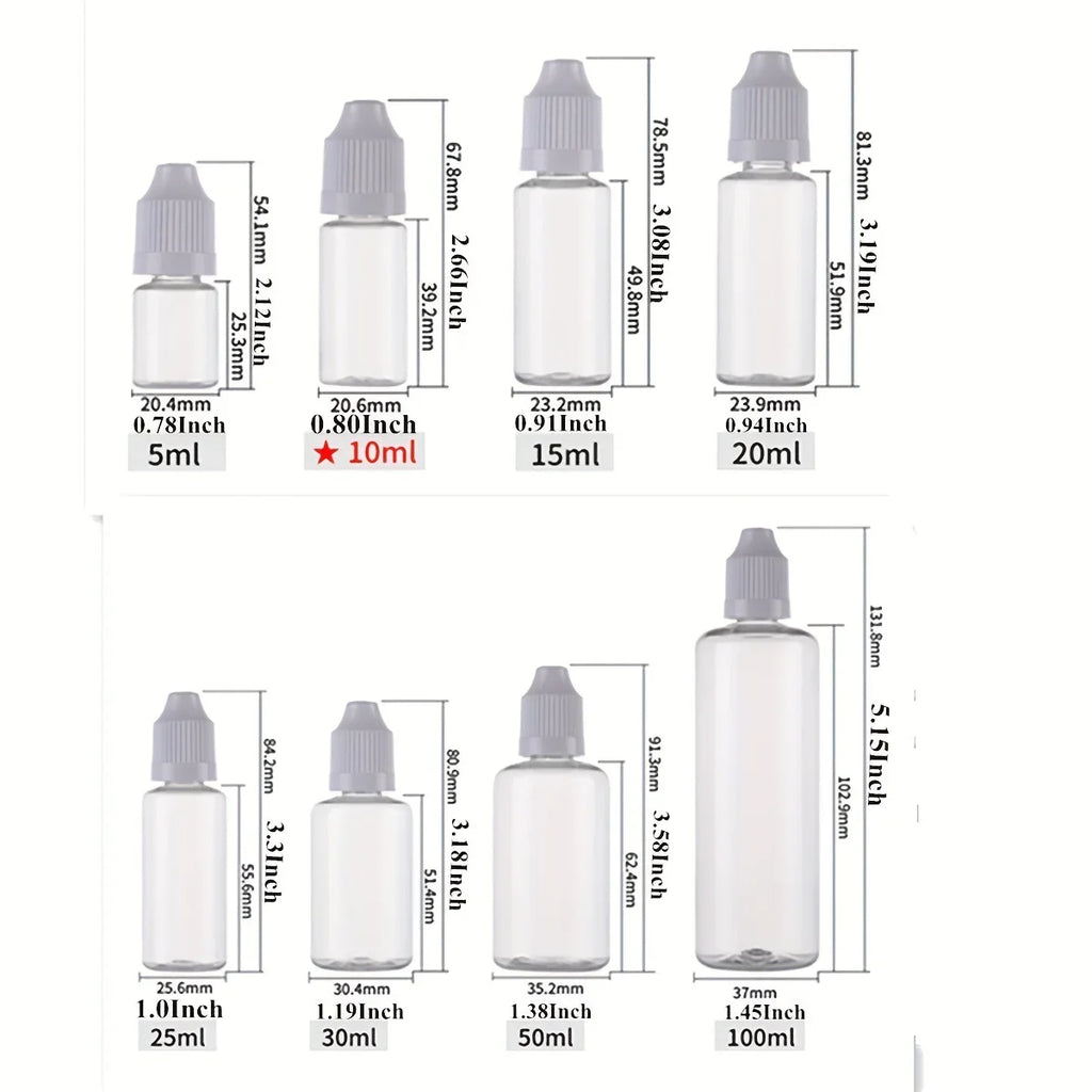 Empty Squeeze Dropper Bottle with Fine Tip – Refillable Squeeze Dropper Bottle Axl