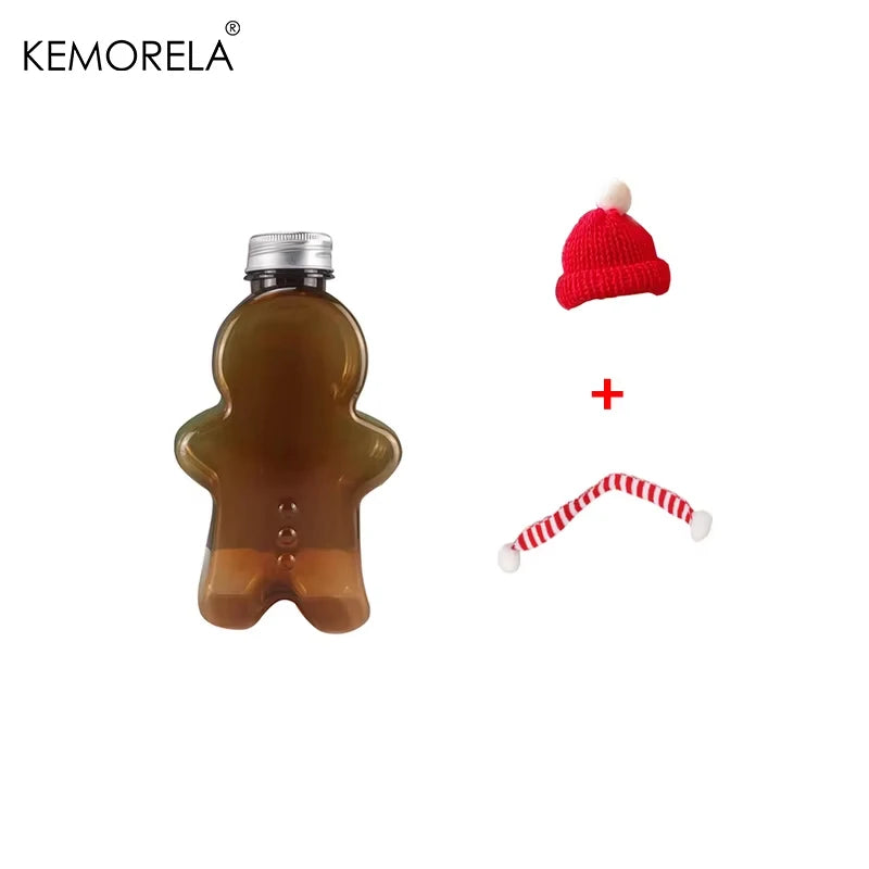 KEMORELA Gingerbread Man Christmas Water Bottle – Kids Gift Kids Water Bottle Axl Brown 201-300ml