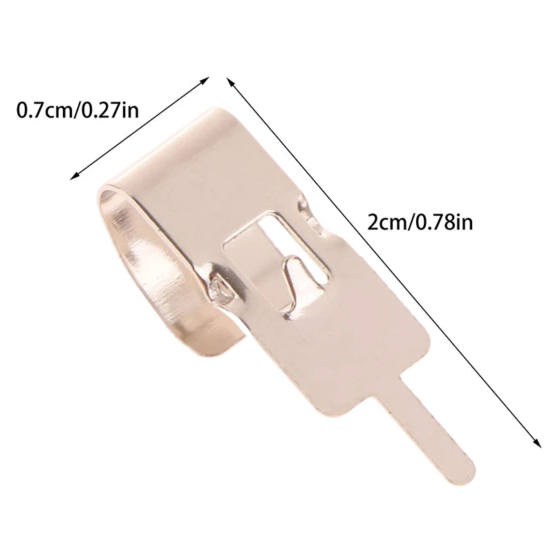 50 Pcs Spring Steel Battery Clips for 18650 Holder Contacts Battery Contact Clips Axl 50Pcs