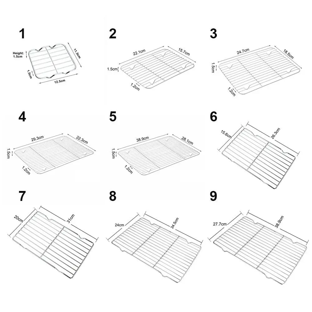 Stainless Steel BBQ Grill Rack – Non-Stick Cooling & Baking Tray Cooling & Grill Rack Axl