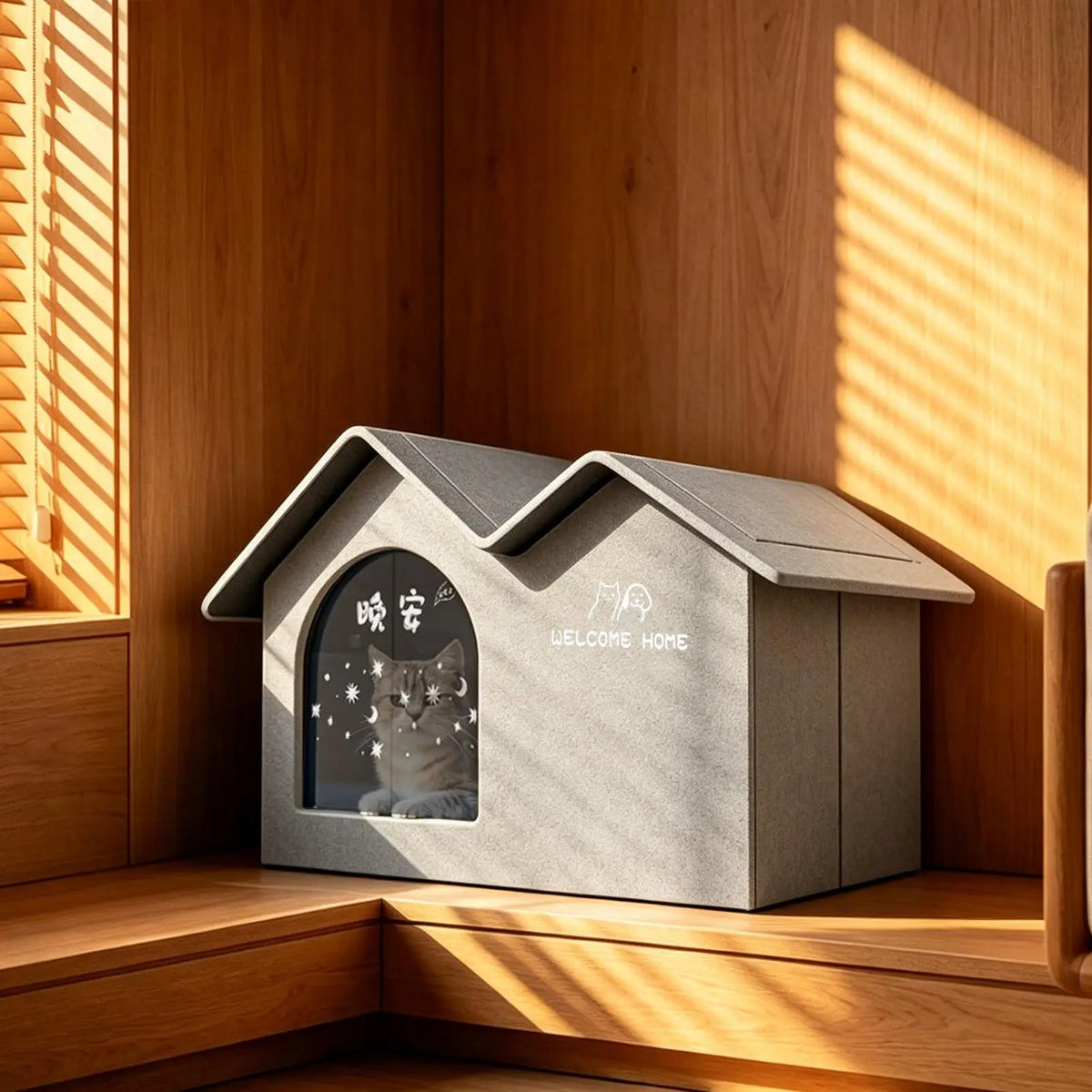 Cat Cooling House with Ice Pack – Leak-Proof Pet Shelter Pet Cooling House Axl