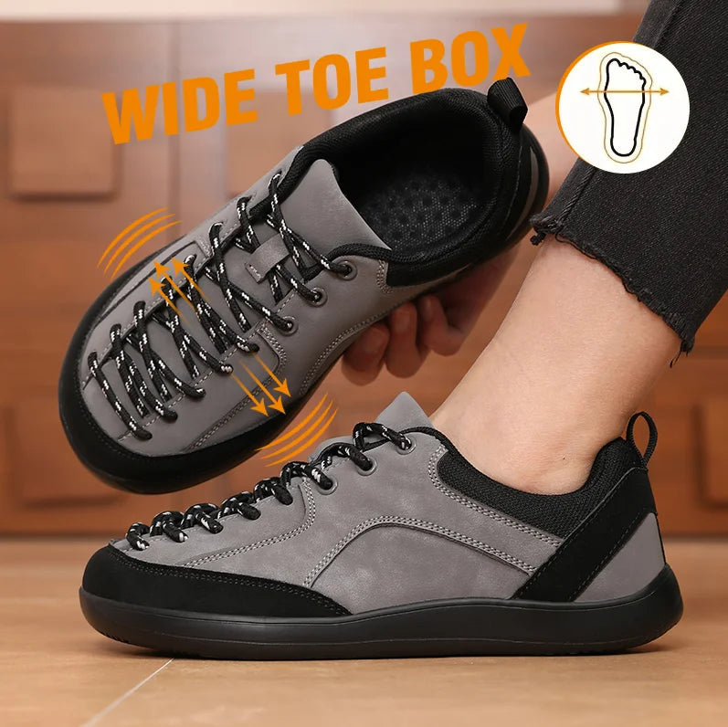 Women's Barefoot Sneakers – Wide Toe Zero Drop Canvas Shoes Barefoot Sneakers Axl