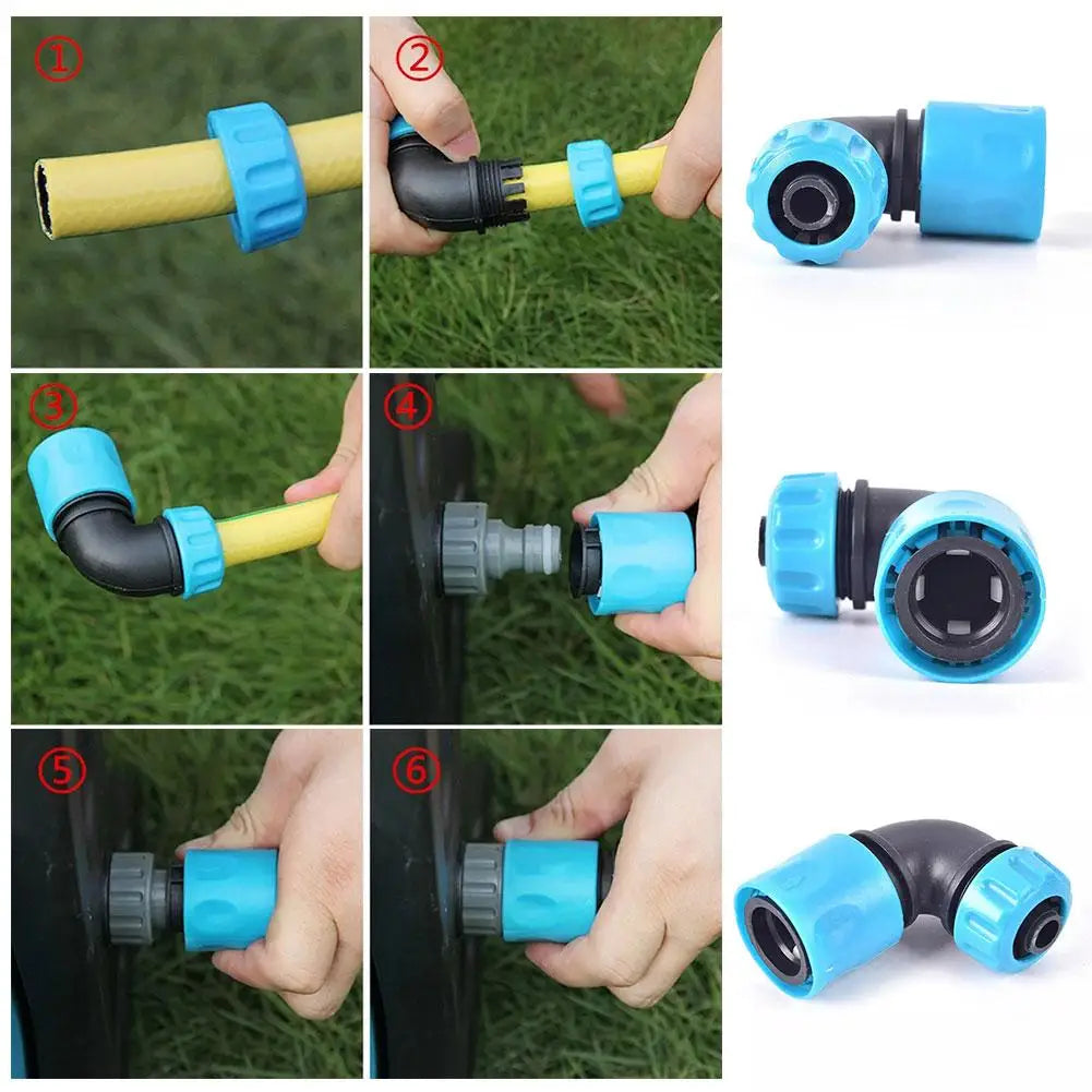 ABS Garden Hose Quick Connector – 1/2" Fast Water Joint Adapter Hose Quick Connector Axl