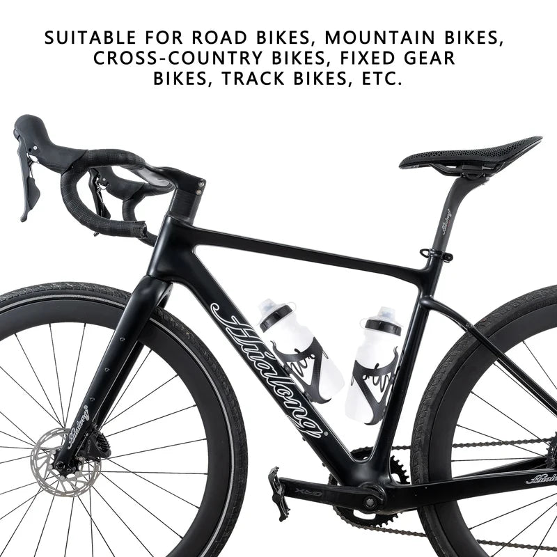 HUALONG Bike Water Bottle Cage – Nylon Carbon Fiber Texture Bike Bottle Cage Axl