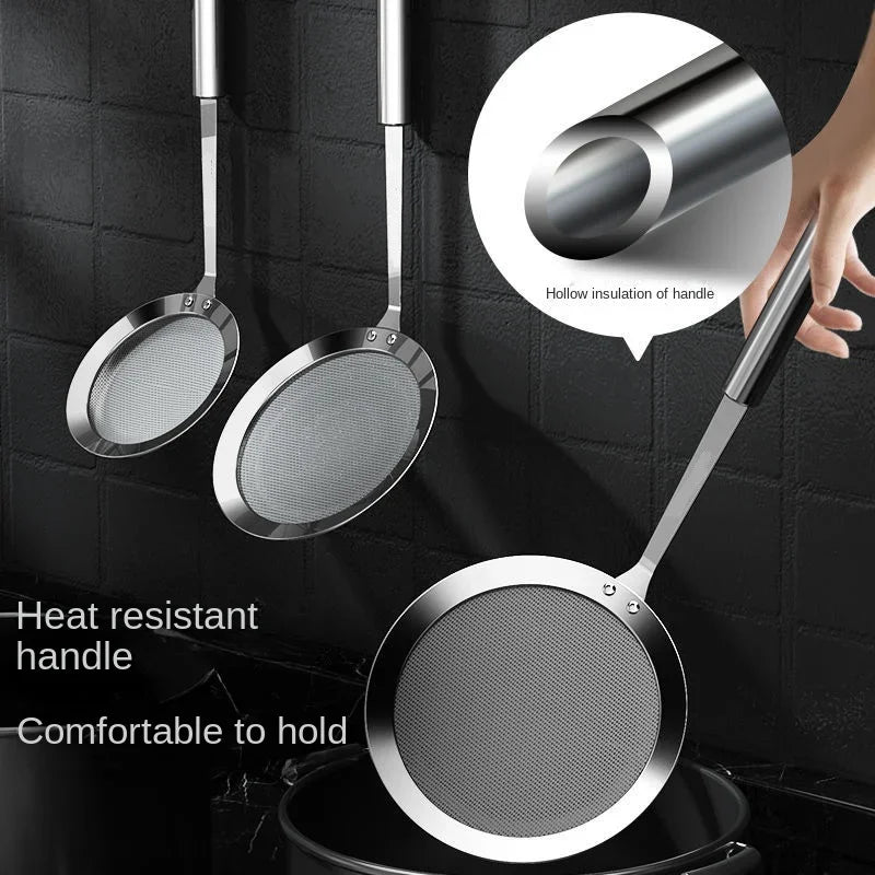Stainless Steel Fat Skimmer Spoon – Fine Mesh Food Strainer Mesh Food Strainer Axl