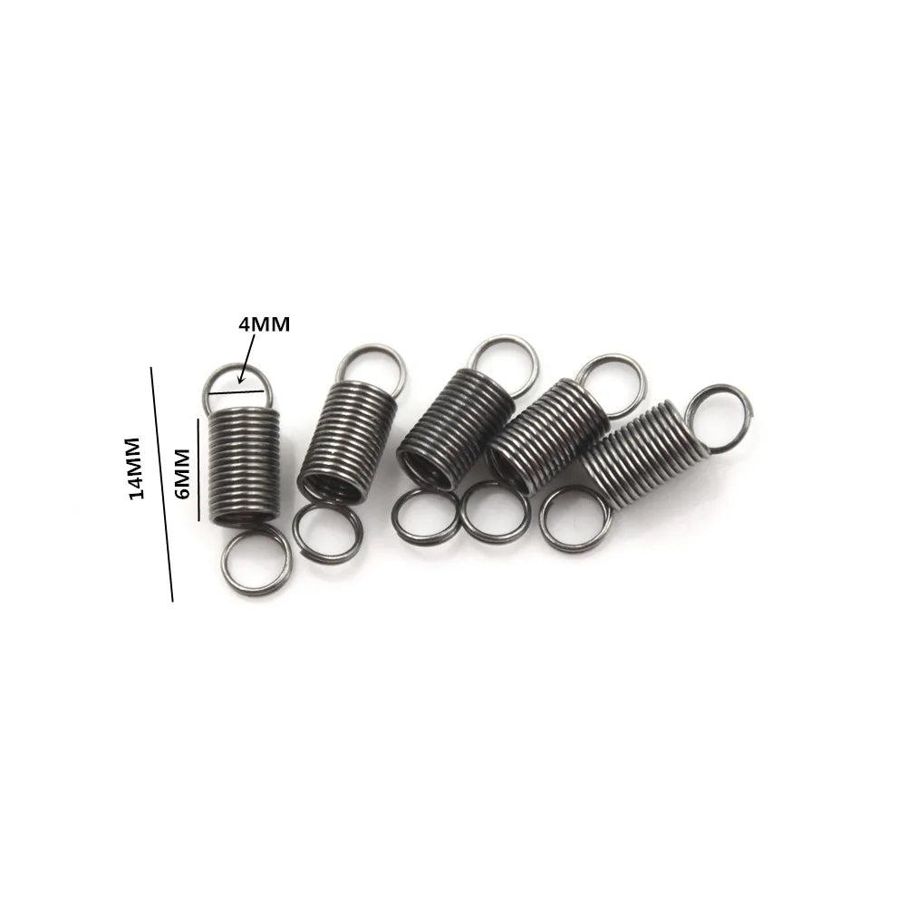 10PCS 15mm Stainless Steel Tension Springs with Hook | DIY Tension Springs Axl