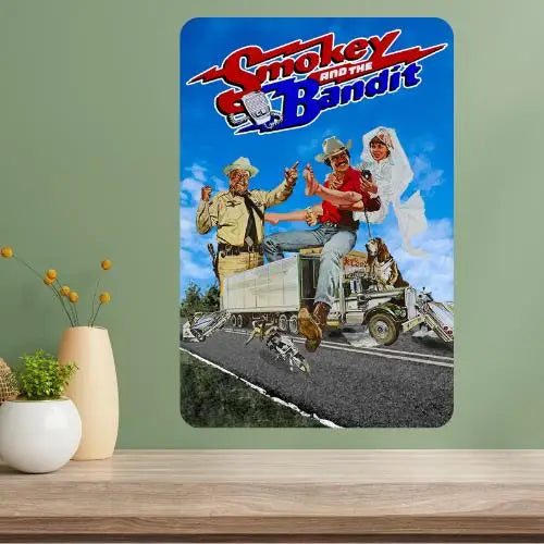 Smokey and the Bandit Classic Movie Metal Poster Sign Metal Wall Sign Axl aluminum sign aluminum 40x30cm